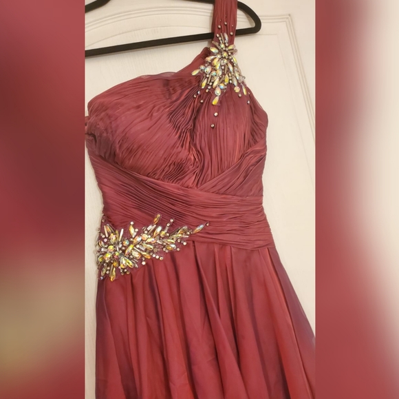 Evening prom class dress high low - Picture 3 of 4